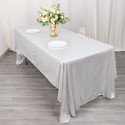 60"x126" Polyester Rectangular Tablecloth with Sequin Dots