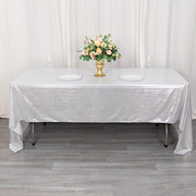 60"x126" Polyester Rectangular Tablecloth with Sequin Dots