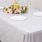 60"x126" Polyester Rectangular Tablecloth with Sequin Dots