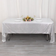60"x126" Polyester Rectangular Tablecloth with Sequin Dots