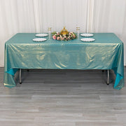 60"x126" Polyester Rectangular Tablecloth with Sequin Dots