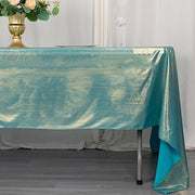 60"x126" Polyester Rectangular Tablecloth with Sequin Dots