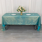 60"x126" Polyester Rectangular Tablecloth with Sequin Dots