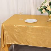 60"x126" Polyester Rectangular Tablecloth with Sequin Dots