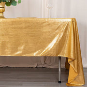 60"x126" Polyester Rectangular Tablecloth with Sequin Dots