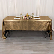 60"x126" Polyester Rectangular Tablecloth with Sequin Dots
