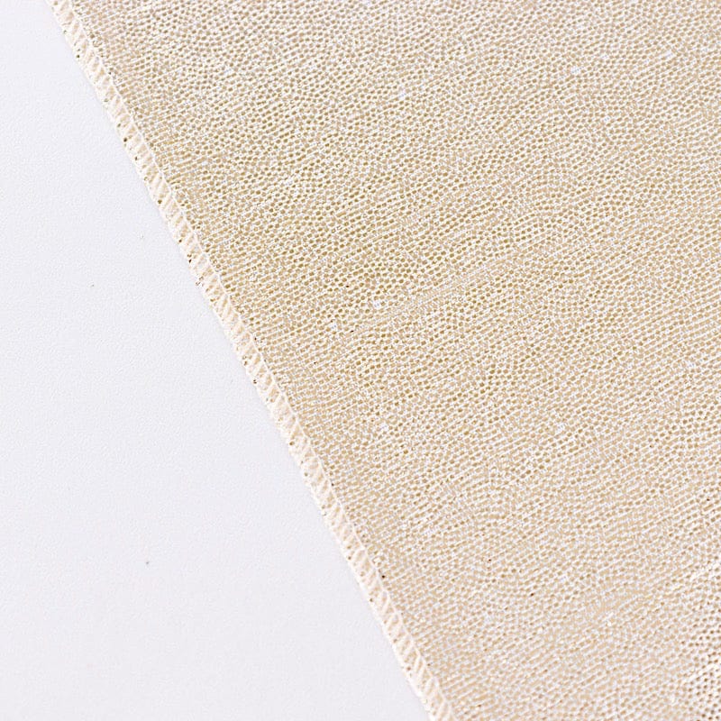 60"x126" Polyester Rectangular Tablecloth with Sequin Dots
