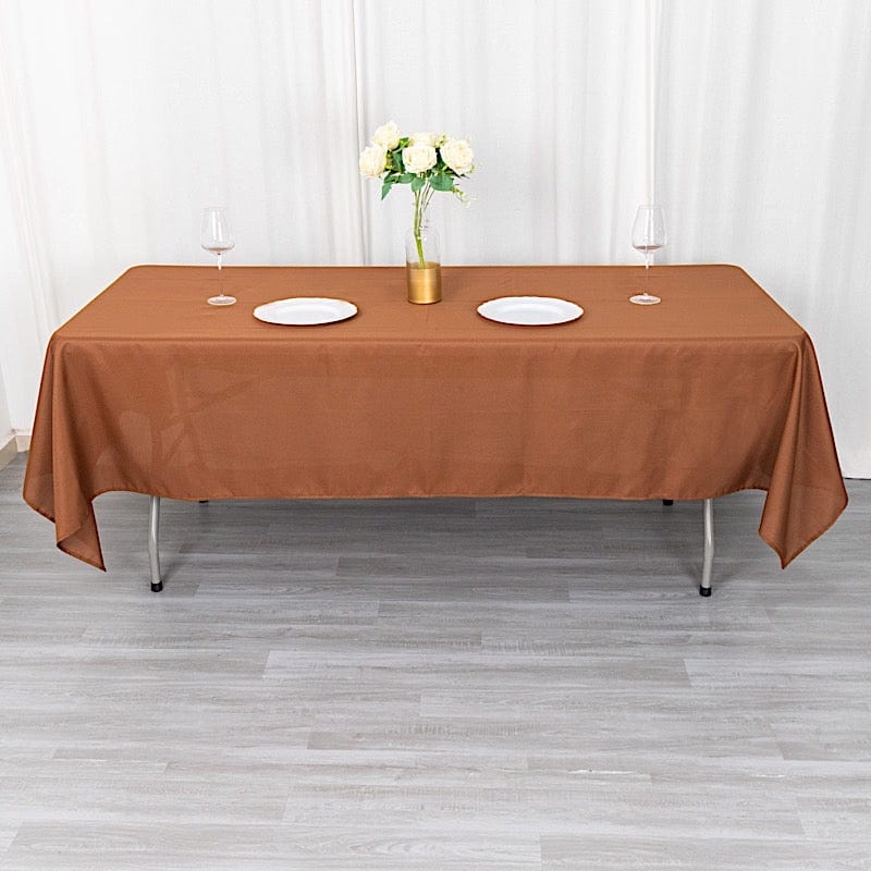 60x102" Polyester Rectangular Tablecloth Wedding Table Linens