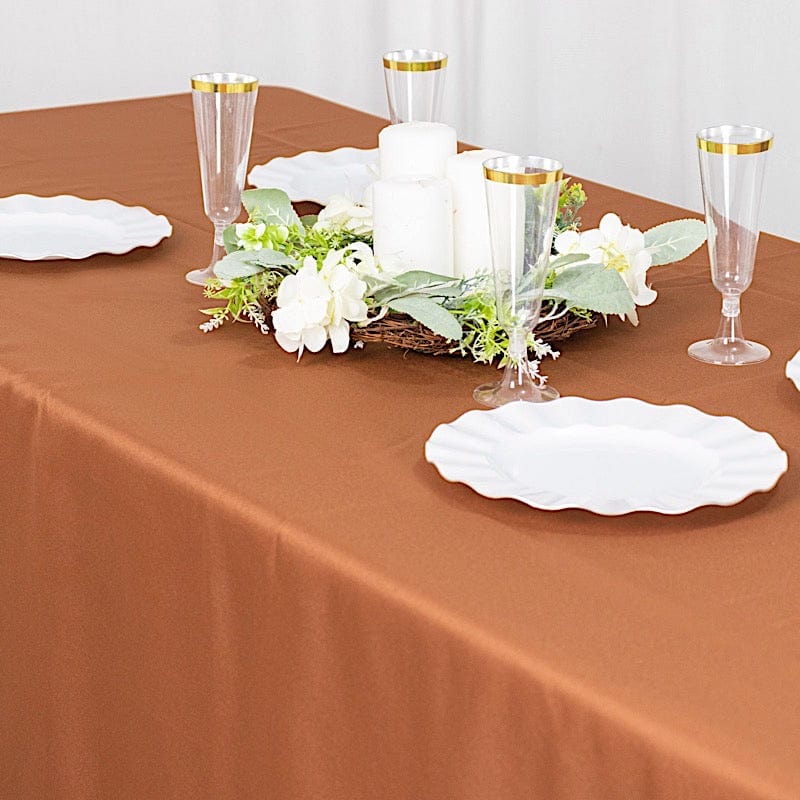 60x102" Polyester Rectangular Tablecloth Wedding Table Linens