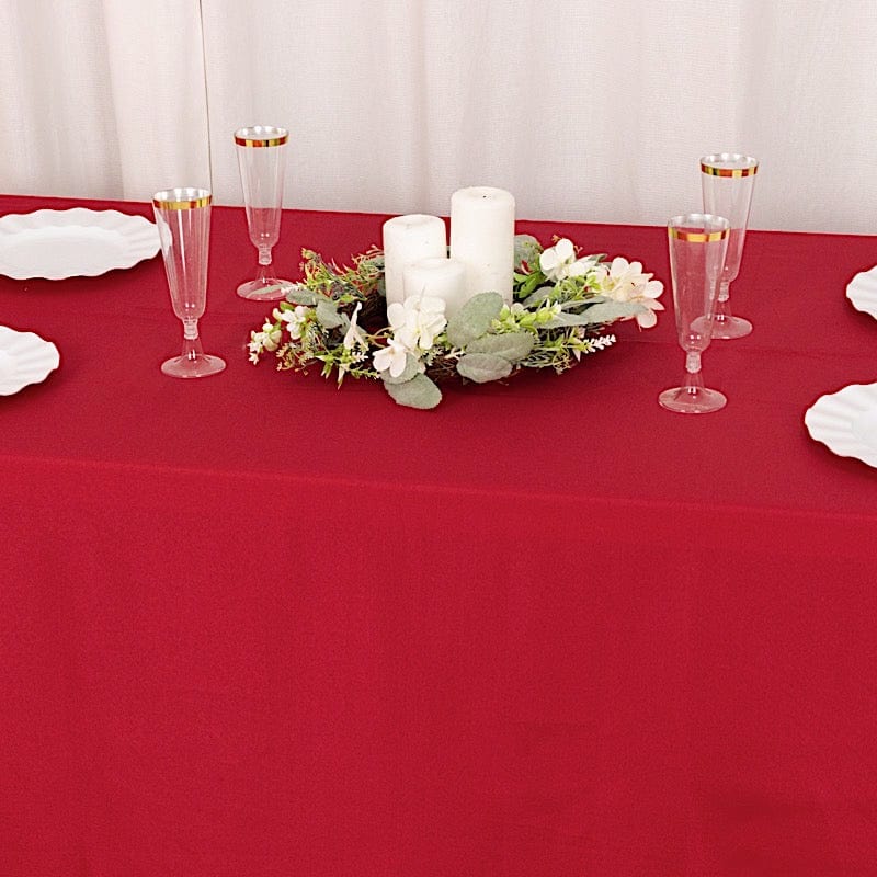 60x102" Polyester Rectangular Tablecloth Wedding Table Linens