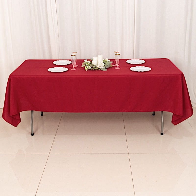 60x102" Polyester Rectangular Tablecloth Wedding Table Linens