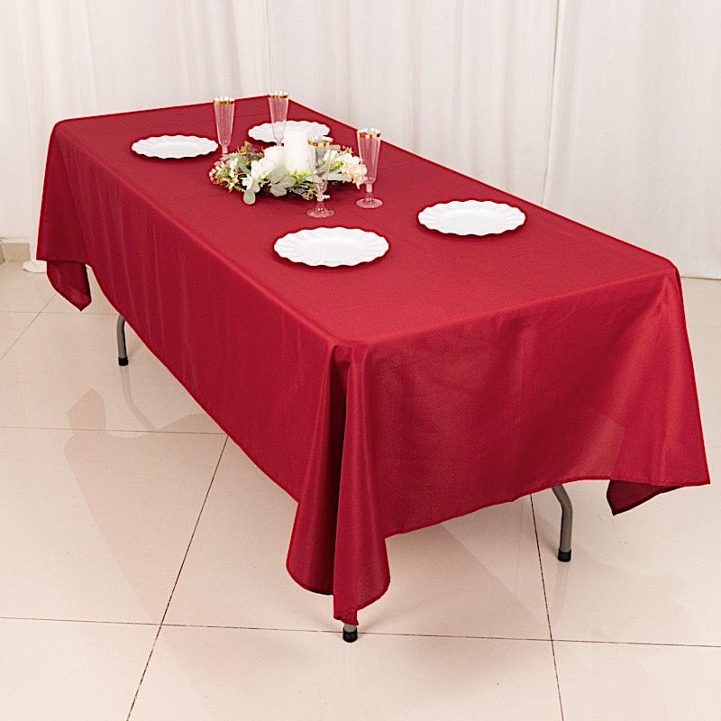 60x102" Polyester Rectangular Tablecloth Wedding Table Linens