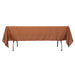 60x102" Polyester Rectangular Tablecloth Wedding Table Linens TAB_60102_BRN_POLY