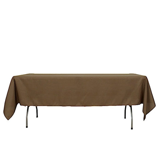 60x102" Polyester Rectangular Tablecloth Wedding Table Linens TAB_60102_TAUP_POLY