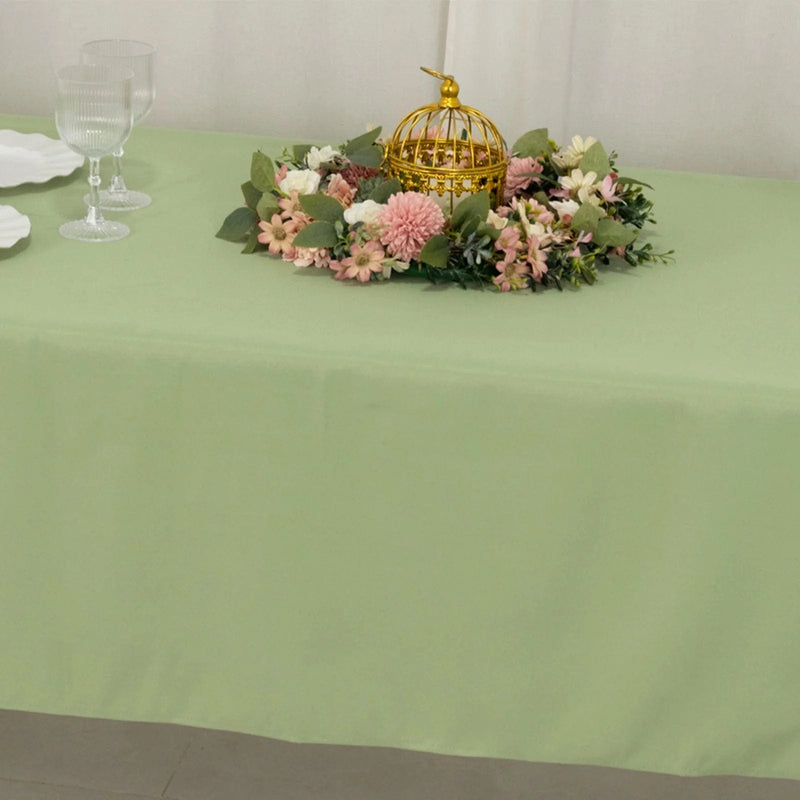 60x102" Premium Polyester Rectangular Tablecloth Wedding Table Linens