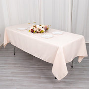 60x102" Premium Polyester Rectangular Tablecloth Wedding Table Linens