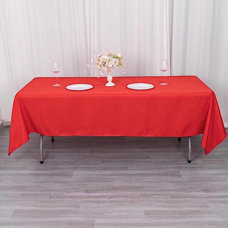 60x102" Premium Polyester Rectangular Tablecloth Wedding Table Linens