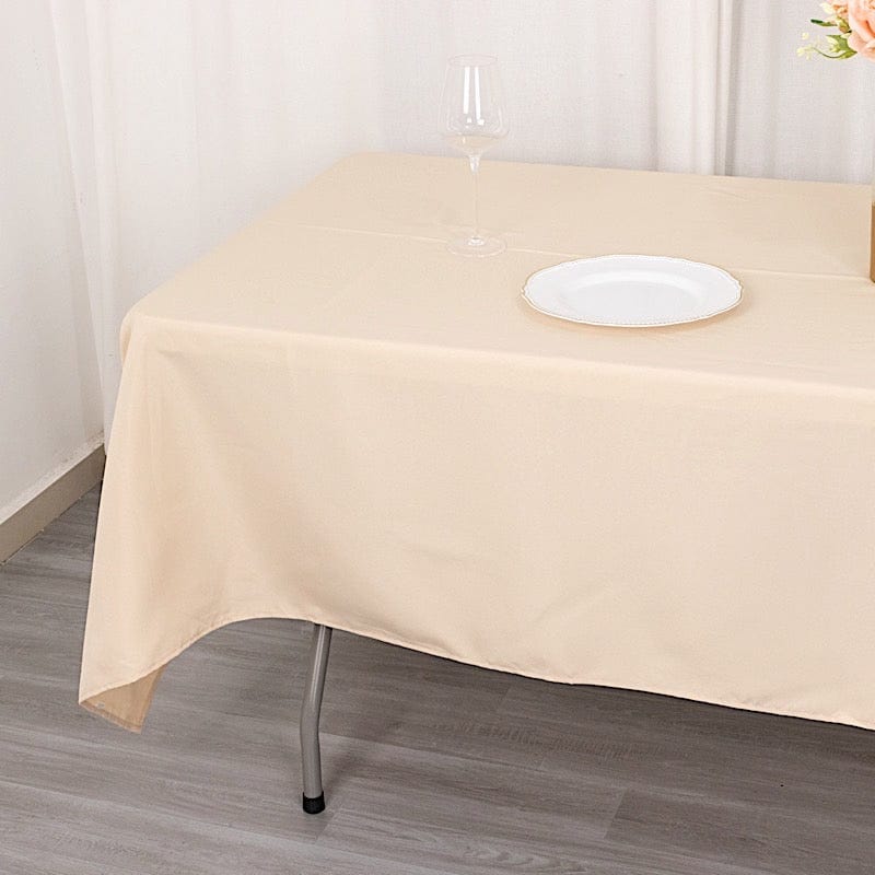 60x102" Premium Polyester Rectangular Tablecloth Wedding Table Linens