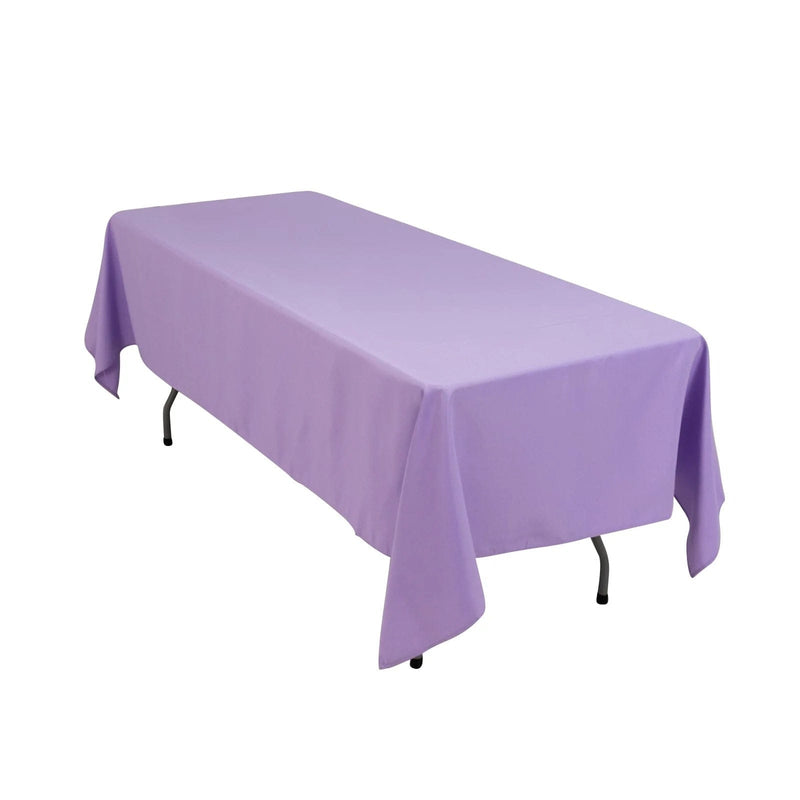 60x102" Premium Polyester Rectangular Tablecloth Wedding Table Linens TAB_60102_LAV_PRM