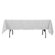 60x102" Premium Polyester Rectangular Tablecloth Wedding Table Linens TAB_60102_SILV_PRM