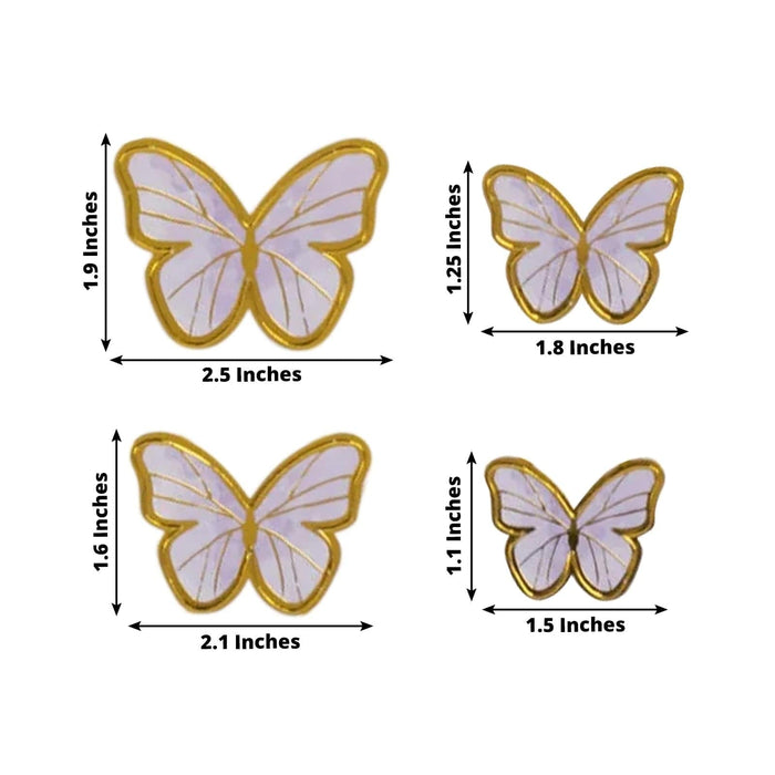 64 Assorted 3D Butterfly Cake Toppers Cupcake Decorations - Pink and Purple CAKE_TOP_017_BUT01_MIX