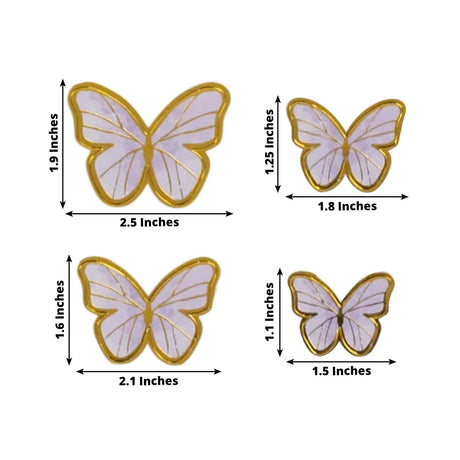 64 Assorted 3D Butterfly Cake Toppers Cupcake Decorations - Pink and Purple CAKE_TOP_017_BUT01_MIX