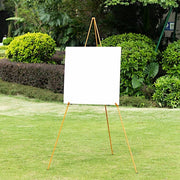 65" tall Metal Easel Collapsible Tripod Stand - Black