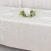 6ft Crushed Velvet Stretch Fitted Rectangular Table Cover