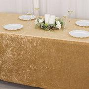 6ft Crushed Velvet Stretch Fitted Rectangular Table Cover