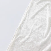 6ft Crushed Velvet Stretch Fitted Rectangular Table Cover