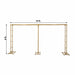 6ft x 12ft Freestanding Rectangular Double Frame Metal Over The Table Stand - Gold BKDP_STND_LADER_6X12_GOLD