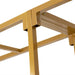 6ft x 12ft Freestanding Rectangular Double Frame Metal Over The Table Stand - Gold BKDP_STND_LADER_6X12_GOLD