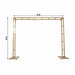 6ft x 8ft Freestanding Rectangular Double Frame Metal Over The Table Stand - Gold BKDP_STND_LADER_6X8_GOLD