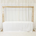 6ft x 8ft Freestanding Rectangular Double Frame Metal Over The Table Stand - Gold BKDP_STND_LADER_6X8_GOLD