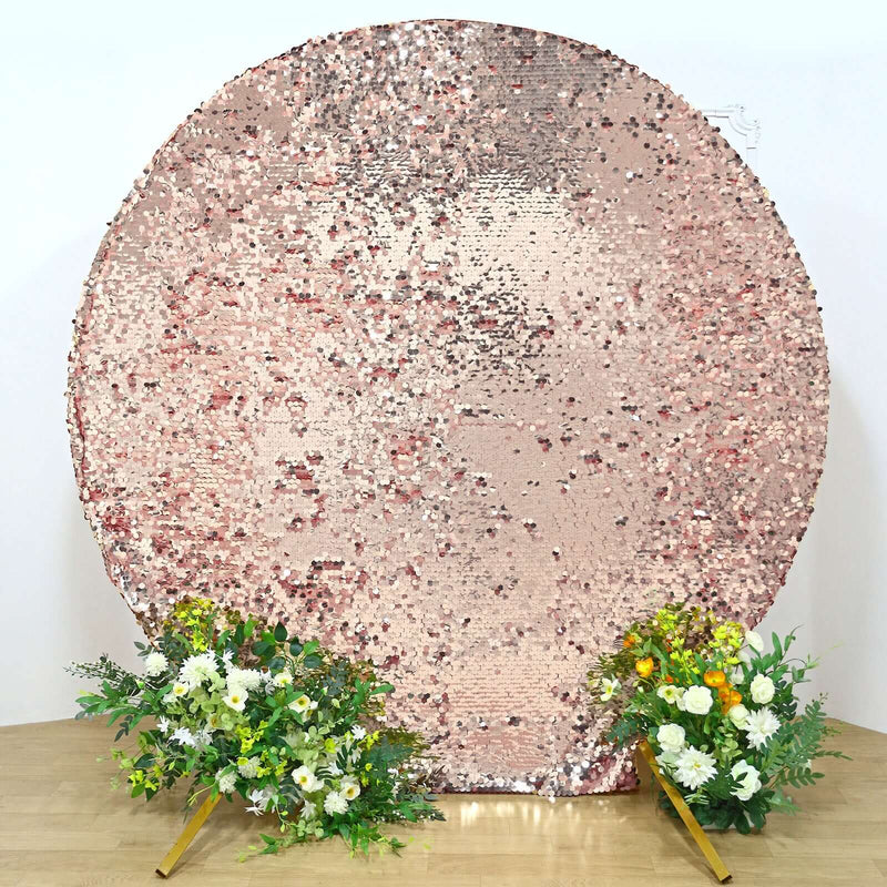 7.5 ft Big Payette Sequin Round Backdrop Stand Cover Wedding Decorations BKDP_STNDCIR1_71_046