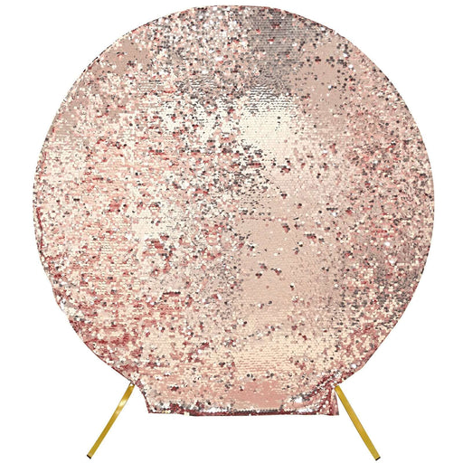 7.5 ft Big Payette Sequin Round Backdrop Stand Cover Wedding Decorations BKDP_STNDCIR1_71_046