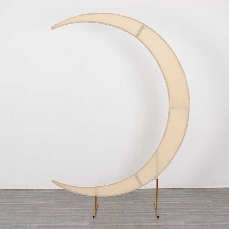 7.5 ft Fitted Spandex Crescent Moon Wedding Arch Backdrop Stand Cover