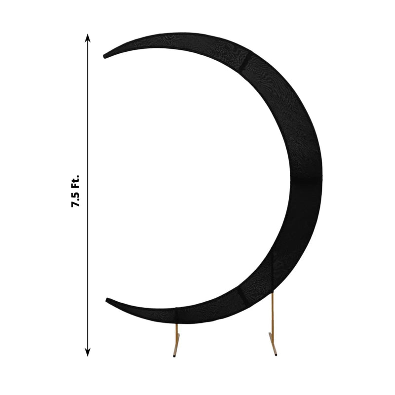 7.5 ft Fitted Spandex Crescent Moon Wedding Arch Backdrop Stand Cover