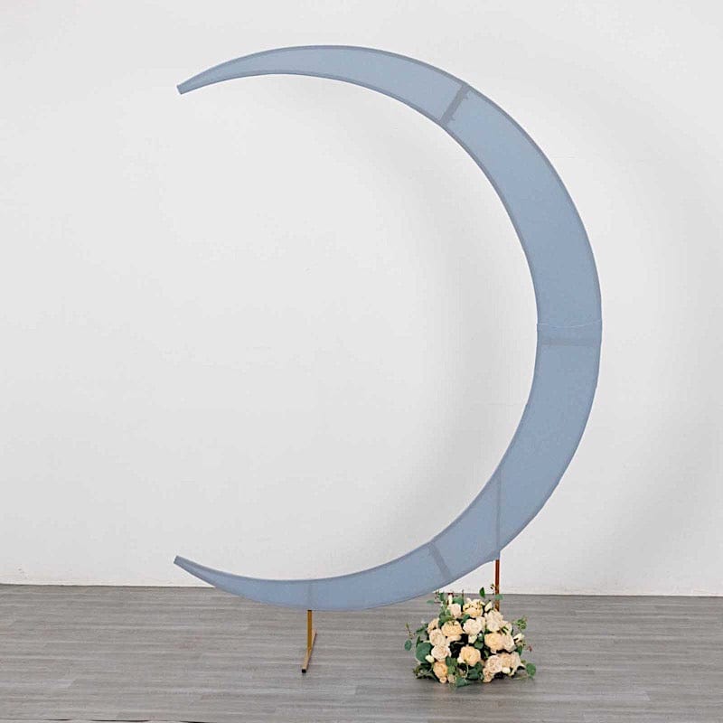 7.5 ft Fitted Spandex Crescent Moon Wedding Arch Backdrop Stand Cover