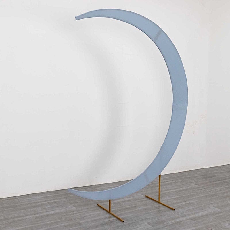 7.5 ft Fitted Spandex Crescent Moon Wedding Arch Backdrop Stand Cover
