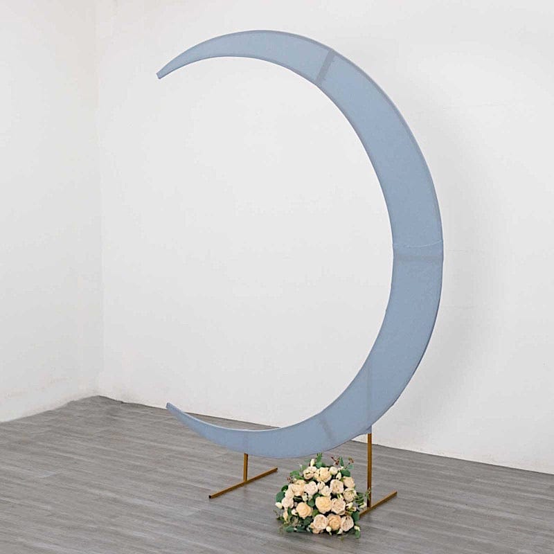 7.5 ft Fitted Spandex Crescent Moon Wedding Arch Backdrop Stand Cover