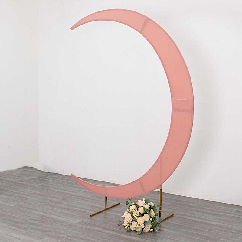 7.5 ft Fitted Spandex Crescent Moon Wedding Arch Backdrop Stand Cover