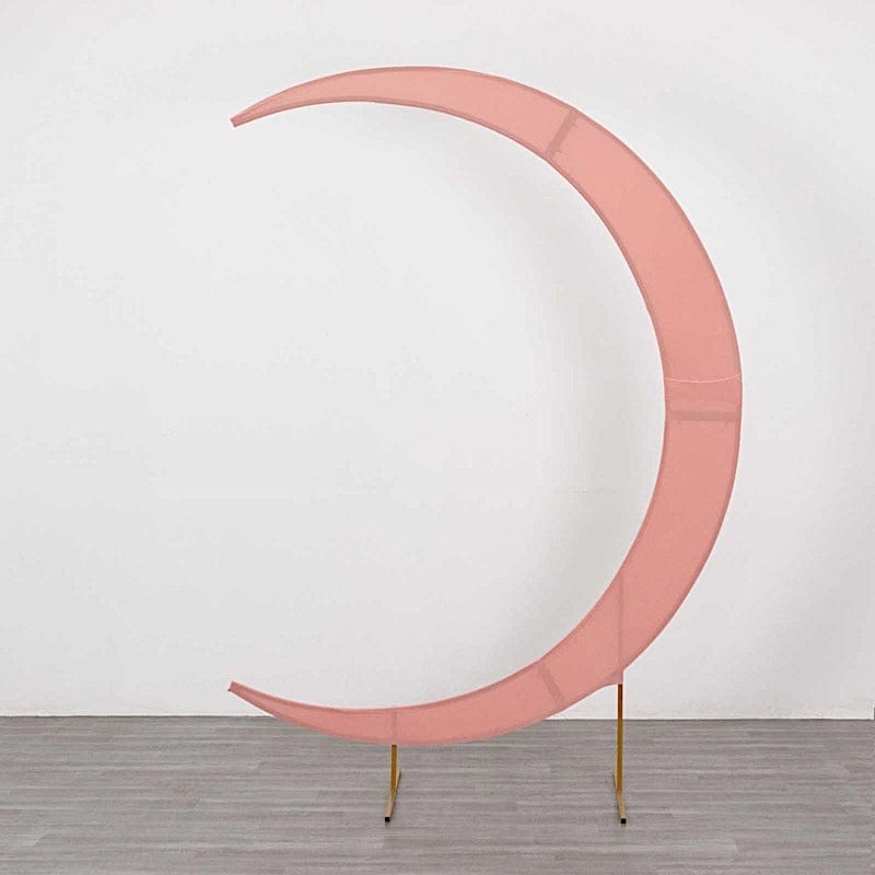 7.5 ft Fitted Spandex Crescent Moon Wedding Arch Backdrop Stand Cover