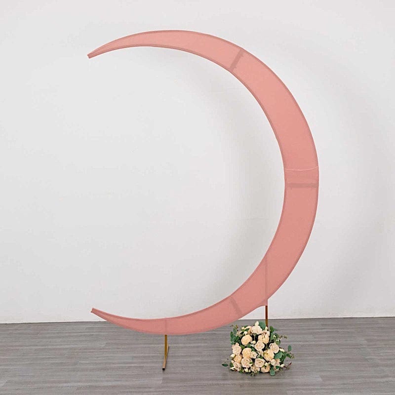 7.5 ft Fitted Spandex Crescent Moon Wedding Arch Backdrop Stand Cover