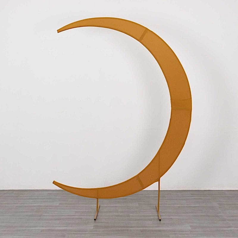 7.5 ft Fitted Spandex Crescent Moon Wedding Arch Backdrop Stand Cover