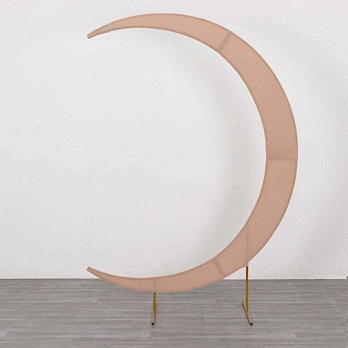 7.5 ft Fitted Spandex Crescent Moon Wedding Arch Backdrop Stand Cover