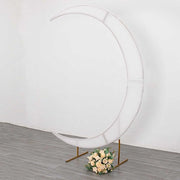 7.5 ft Fitted Spandex Crescent Moon Wedding Arch Backdrop Stand Cover
