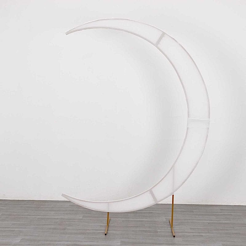 7.5 ft Fitted Spandex Crescent Moon Wedding Arch Backdrop Stand Cover