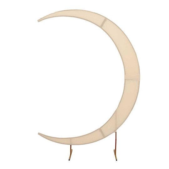 7.5 ft Fitted Spandex Crescent Moon Wedding Arch Backdrop Stand Cover BKDP_STND_16_SPX_L_081