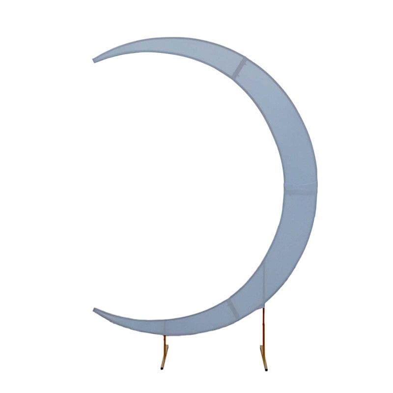 7.5 ft Fitted Spandex Crescent Moon Wedding Arch Backdrop Stand Cover BKDP_STND_16_SPX_L_086